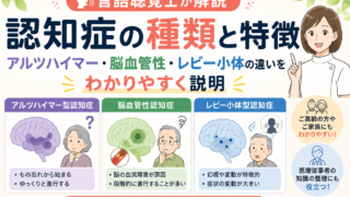 【言語聴覚士が解説】認知症の種類と特徴｜アルツハイマー・脳血管性・レビー小体の違いをわかりやすく説明