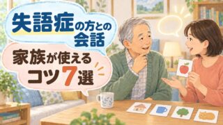 【言語聴覚士が解説】失語症の方とのコミュニケーション方法|家族が使える会話のコツ7選