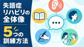 【言語聴覚士が解説】失語症のリハビリ全体像｜5つの訓練方法