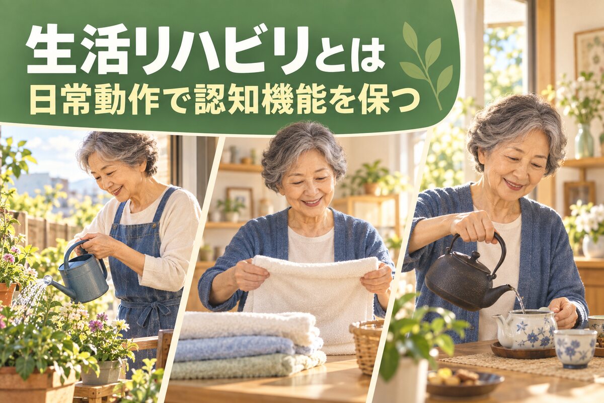 【言語聴覚士が解説】生活リハビリとは｜日常動作の中で認知機能を保つ工夫