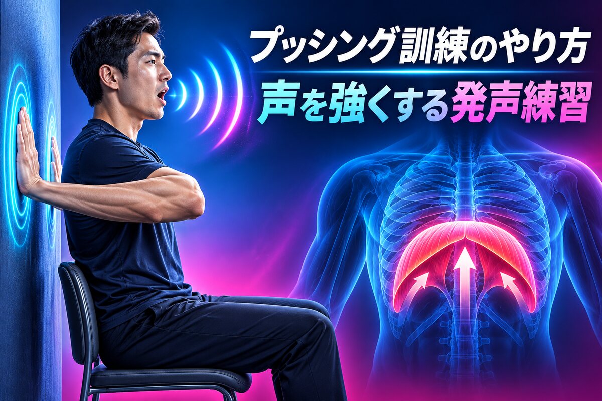 【言語聴覚士が解説】プッシング訓練のやり方｜声を強く出す力を鍛える発声トレーニング