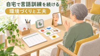 【言語聴覚士が解説】自宅での言語訓練を続けるための環境づくりと工夫